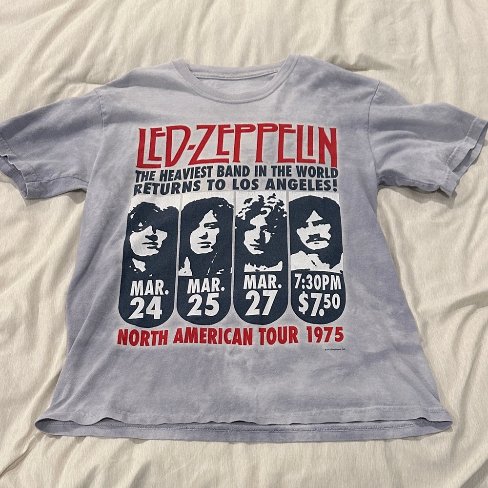 Men’s Led Zeppelin 1975 tour tee